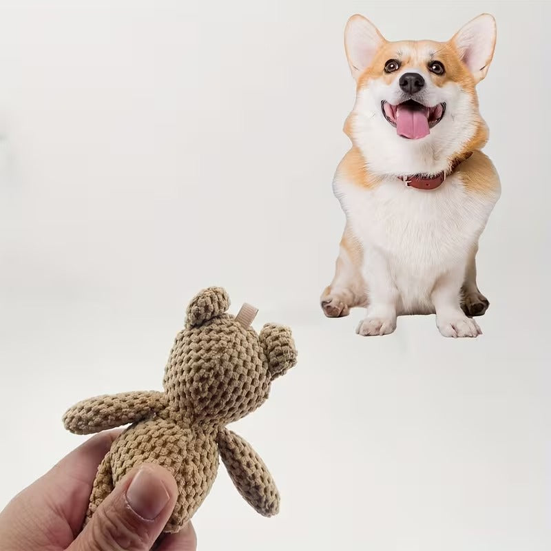 Ours en peluche résistant pour chien - Jouet interactif à mâcher