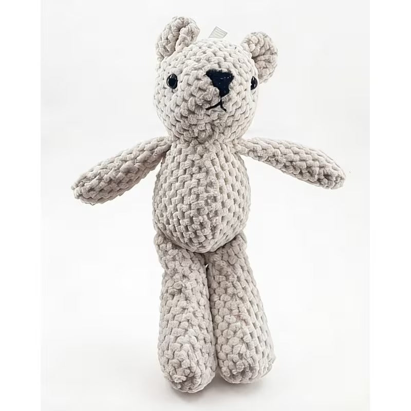 Ours en peluche résistant pour chien - Jouet interactif à mâcher