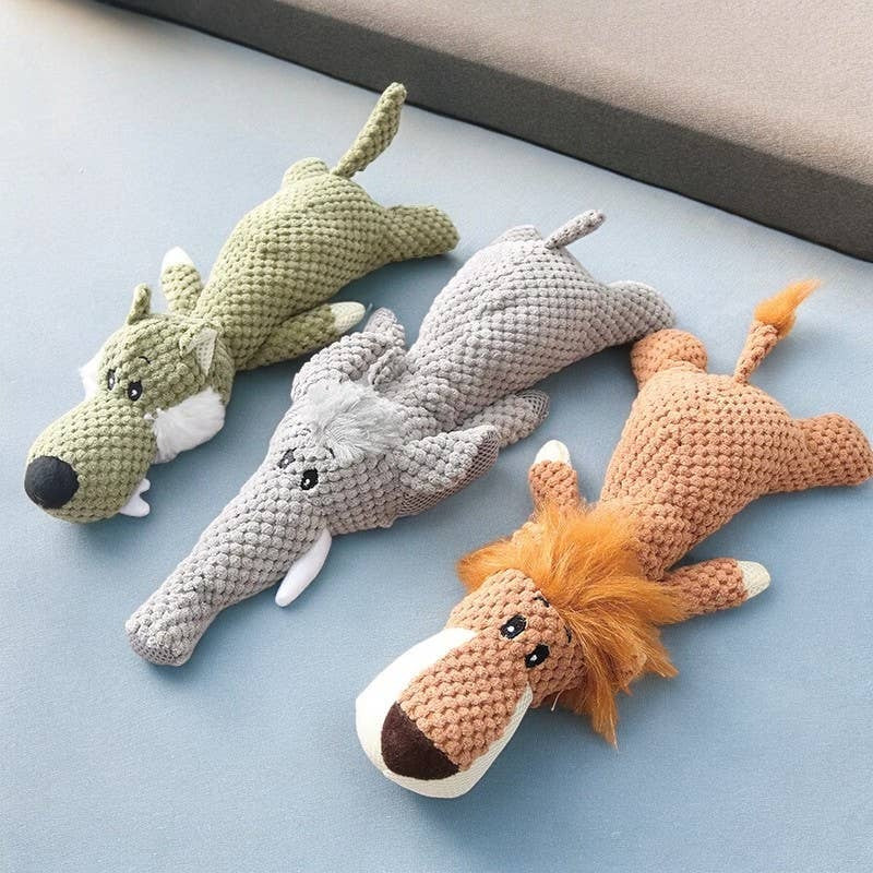 Peluche couineuse pour animaux de compagnie - Lion
